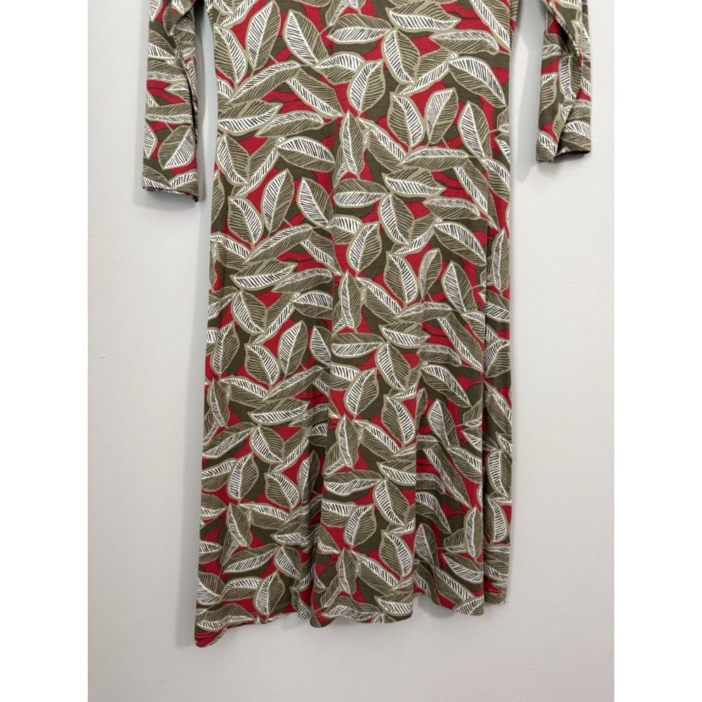 Boden Women's Jersey Knit Twist Front Leaf Design Size 12R Casual, Career, Event - Picture 9 of 11